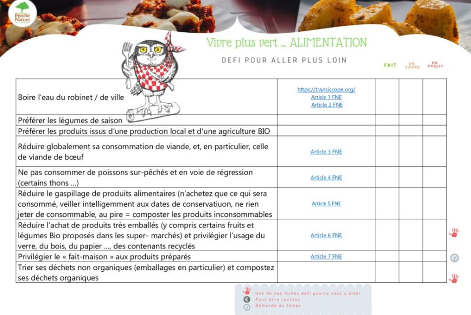 thumbnail of Agir pour l’environnement Alimentation
