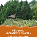 Apéro enviro - biodiversité à domicile : petits gestes, grand impact